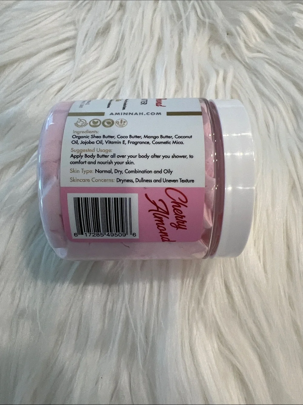 NWT Aminnah Cherry Almond Whipped Body Butter retails $38.00 USD